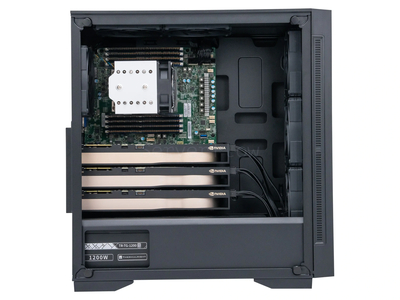 Deepcool MATREXX 55 MESH (3× RTX A5000 24GB, 1× EPYC 7402, RAM 256GB)