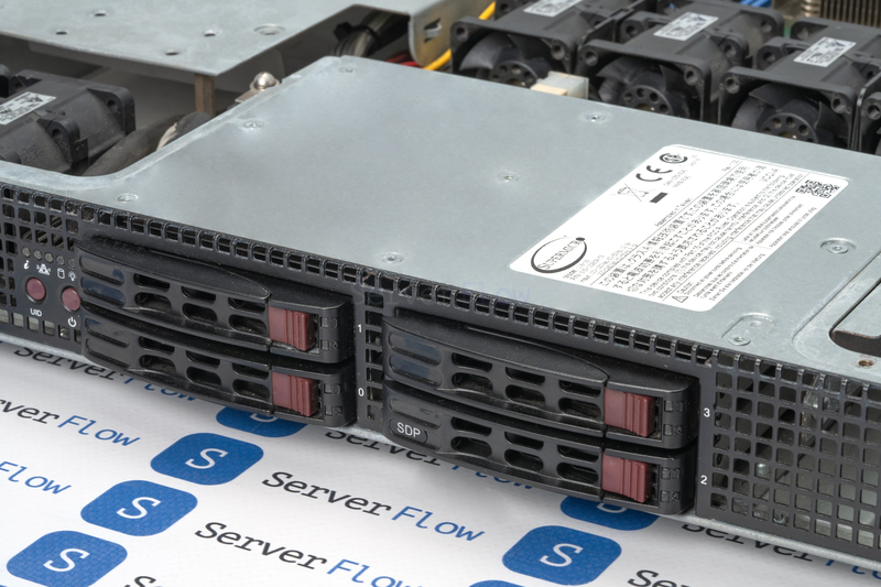 Серверная платформа Supermicro SuperServer 1028GR-TR 1U 4SFF (2x 1600W, 2x LGA2011-3) 10