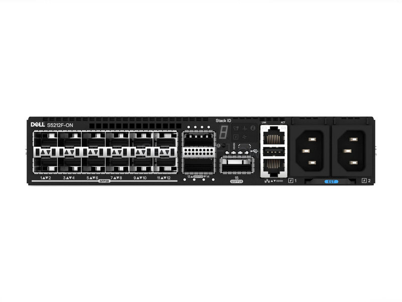 Коммутатор Dell PowerSwitch S5212F-ON IO/PS Airflow (12x SFP28 25 Гбит/с, 3x QSFP28 100 Гбит/с)