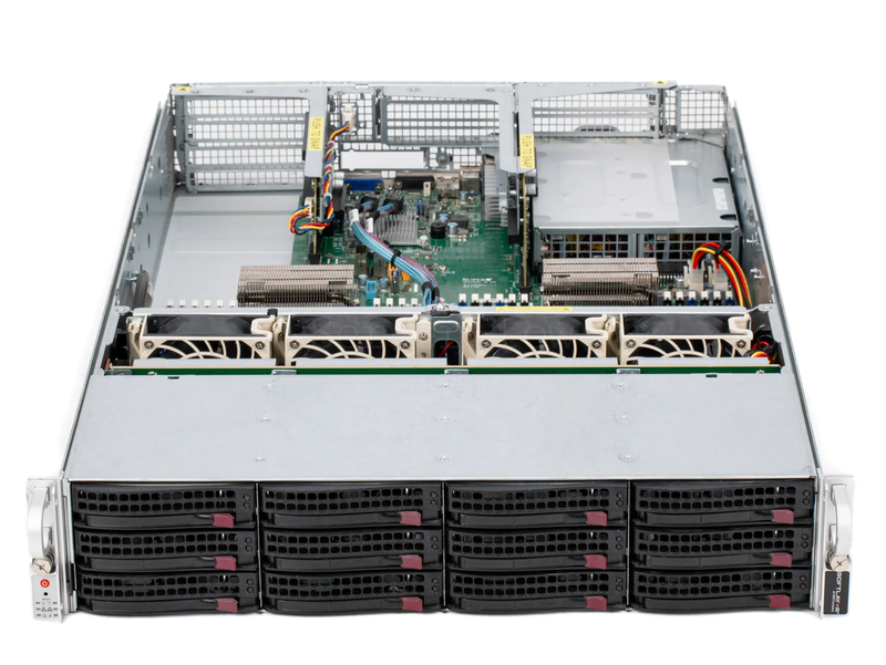 Серверная платформа Supermicro SuperServer 6029U-E1CR4T 2U 12LFF (4x U.2, 2x 750W, 2x LGA3647) 4