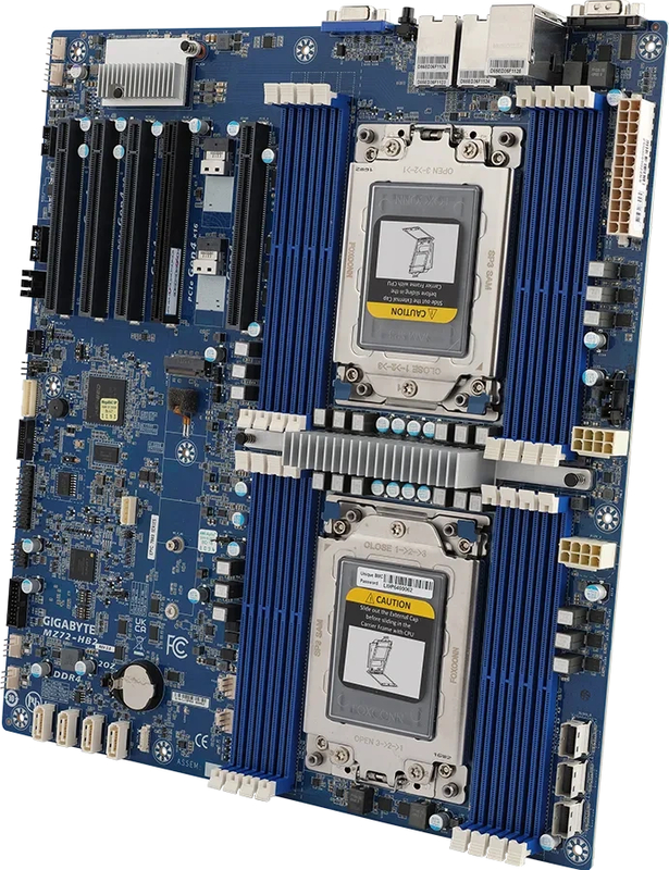 Материнская плата Gigabyte MZ72-HB2 Rev 3.x (E-ATX, 2x SP3, 16 DIMM) 1