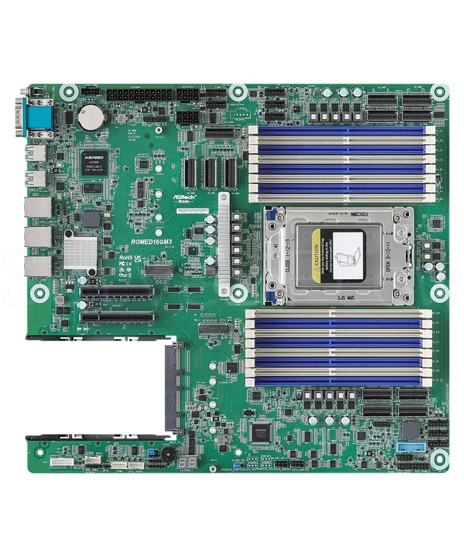 Материнская плата ASRock ROMED16QM3 (EEB, SP3, 8 DIMM)