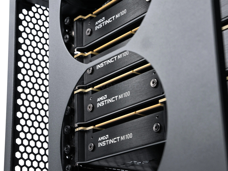 Phanteks Enthoo Pro 2 Server Edition (4× Instinct MI100 32GB, 1× EPYC 7702, RAM 512GB) 1