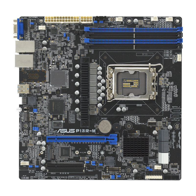 Материнская плата ASUS P13R-M (Mirco-ATX, LGA1700, 4 DIMM)