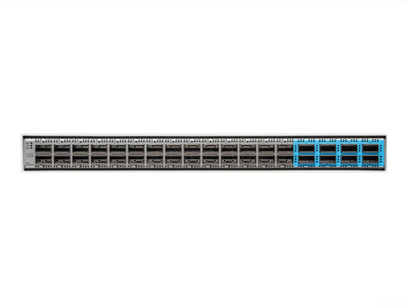 Коммутатор Cisco Nexus N9K-C93600CD-GX (28x QSFP28 100 Гбит/с, 8x QSFP-DD 400 Гбит/с) - PE