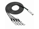 DAC Breakout кабель 10Gtek QSFP+ - 4x SFP+ 2м [CAB-Q10/4S-A2M]