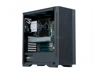 Deepcool MATREXX 55 MESH (1× Radeon AI PRO R9700 32GB, 1× Ryzen 9 9950X, RAM 64GB)