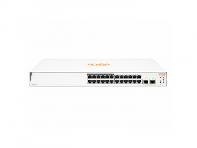 Коммутатор HPE Networking Instant On 1830 24G 12p Class4 PoE (24x RJ-45 1 Гбитс, 2x SFP 1 Гбитс) [JL813A]