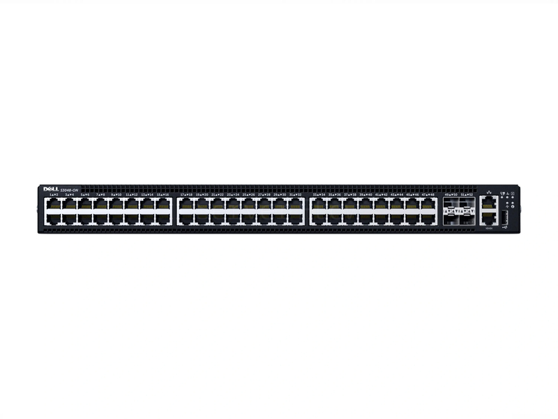Коммутатор Dell PowerSwitch S3248T-ON IO/PS Airflow (48x RJ45 1 Гбит/с, 4x SFP+ 10 Гбит/с, 2x QSFP28 100 Гбит/с)
