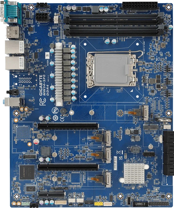 Материнская плата Gigabyte MW34-SP0 Rev 1.1 (ATX, LGA1700, 4 DIMM)