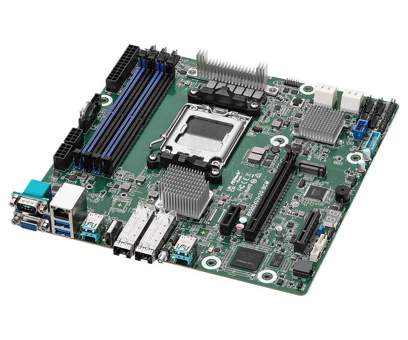Материнская плата ASRock Rack B650D4U3-2Q/BCM (Micro-ATX, AM5, 4 DIMM) 1