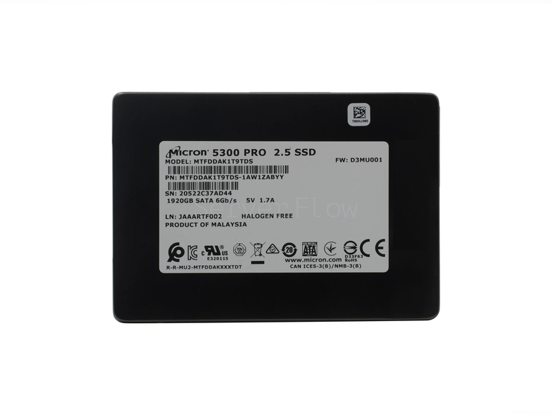 SSD-накопитель Micron 5300 MAX 1.92TB 2.5" 6Gb/s [MTFDDAK1T9TDT-1AW1ZABYY]