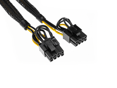 Кабель питания 2x 8Pin PCI-E HPE DL380G10 (mini8P to 2x 8PIN GPU) 0.4m