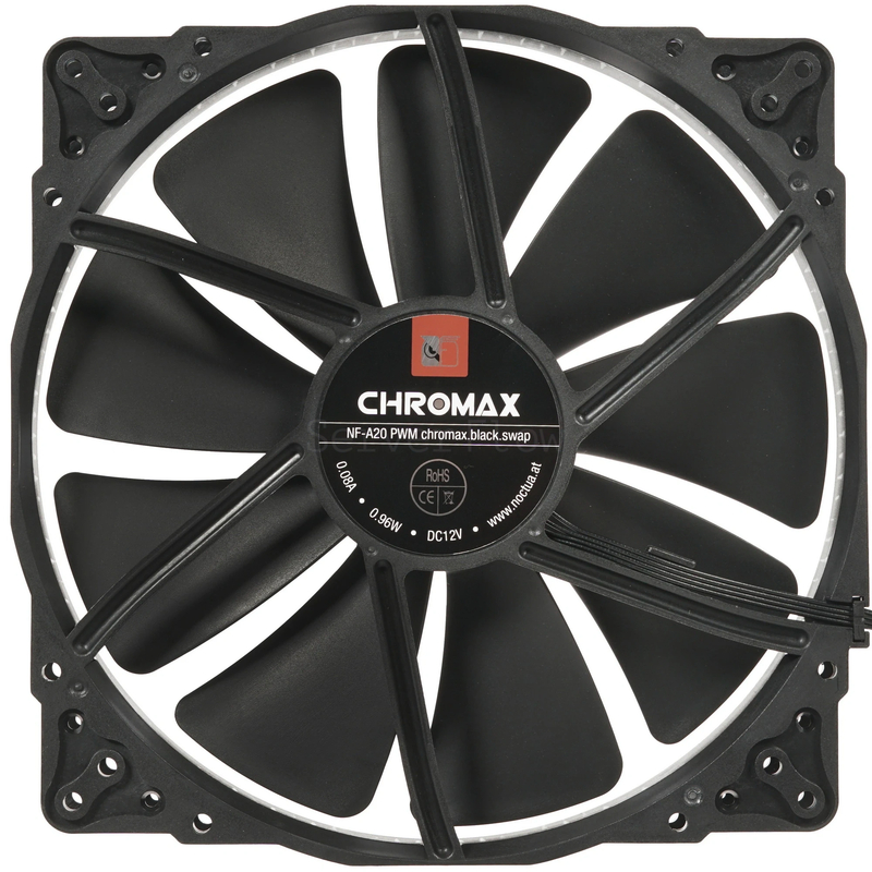 Корпусный вентилятор Noctua NF-A20 PWM chromax.black.swap 200mm 1