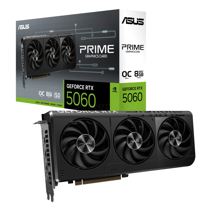 Видеокарта ASUS PRIME NVIDIA RTX 5060 8GB GDDR7 [PRIME-RTX5060-O8G] 9