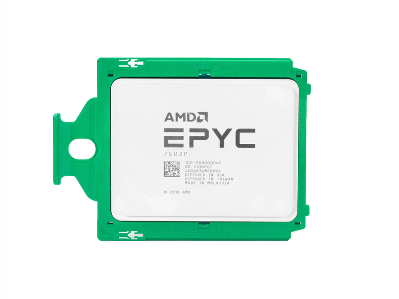 Процессор AMD EPYC 7502P (32c/64t, 2.5GHz-3.35GHz, 180W)