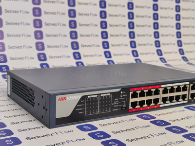 Коммутатор Hikvision DS-3E0318P-E/M (B) (16x 1 Гбит/с PoE, 2x RJ45/SFP 1 Гбит/с)