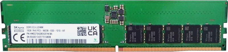 Оперативная память 16GB DDR5 ECC UDIMM SK Hynix 5600Mhz 1Rx8 [HMCG78AGBEA]