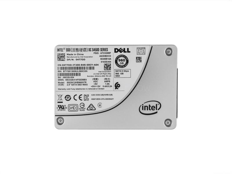 SSD-накопитель Intel(DELL) DC S4500 960GB 2.5" SATA 6Gb/s [SSDSC2KB960G7R]