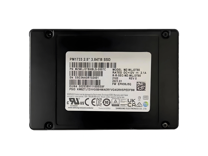 SSD-накопитель Samsung PM1733 3.84TB 2.5" U.2 [MZWLJ3T8HBLS-00007] 1