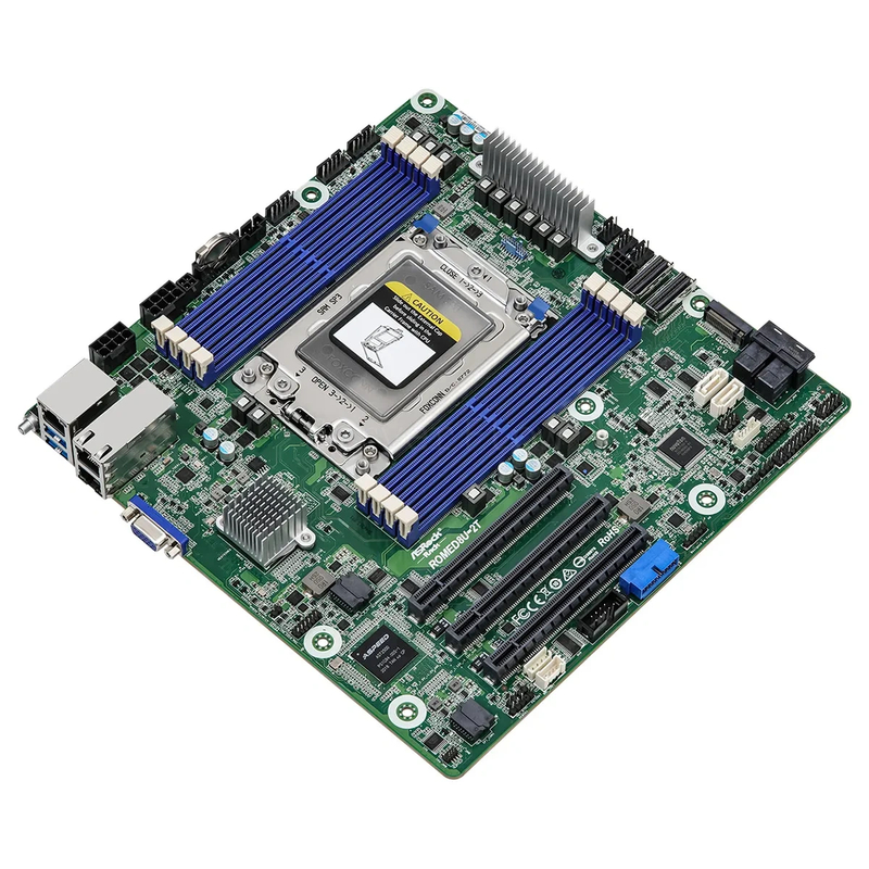 Материнская плата ASRock Rack ROMED8U-2T (Micro-ATX, SP3, 8 DIMM) 1