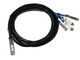 DAC Breakout кабель 10Gtek QSFP28 to 4x SFP28 3м [CAB-ZQP/4ZSP-P3M]
