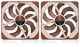 Комплект вентиляторов Noctua NF-A14x25 G2 PWM Sx2-PP 140mm 2