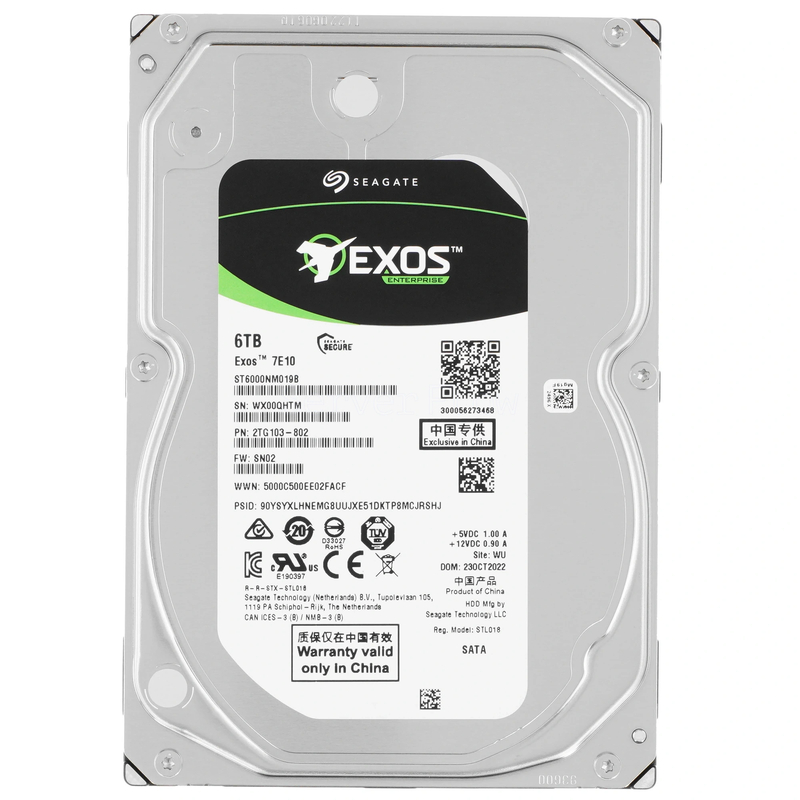 Жесткий диск Seagate Exos 7E10 6TB 3.5" SATA 6Gb/s [ST6000NM019B]