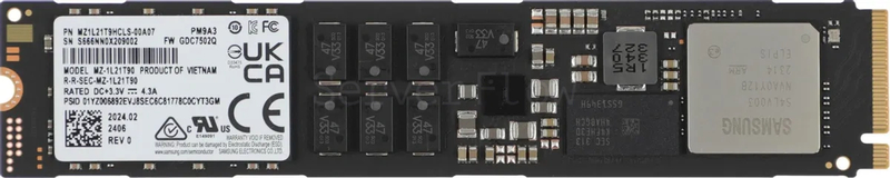 SSD-накопитель Samsung PM9A3 1.92TB M2 [MZ1L21T9HCLS-00A07]