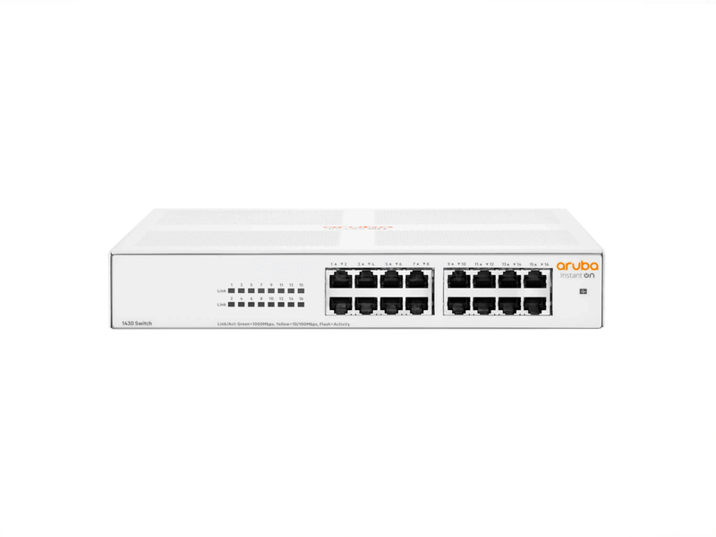 Коммутатор HPE Networking Instant On 1430 16G (16x RJ-45 1 Гбит/с) [R8R47A]