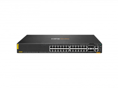 Коммутатор HPE Aruba CX 6200F 24G Class-4 PoE 4SFP+ 370W (24x RJ-45 1 Гбит/с, 4x SFP+ 10 Гбит/с) [JL725B]