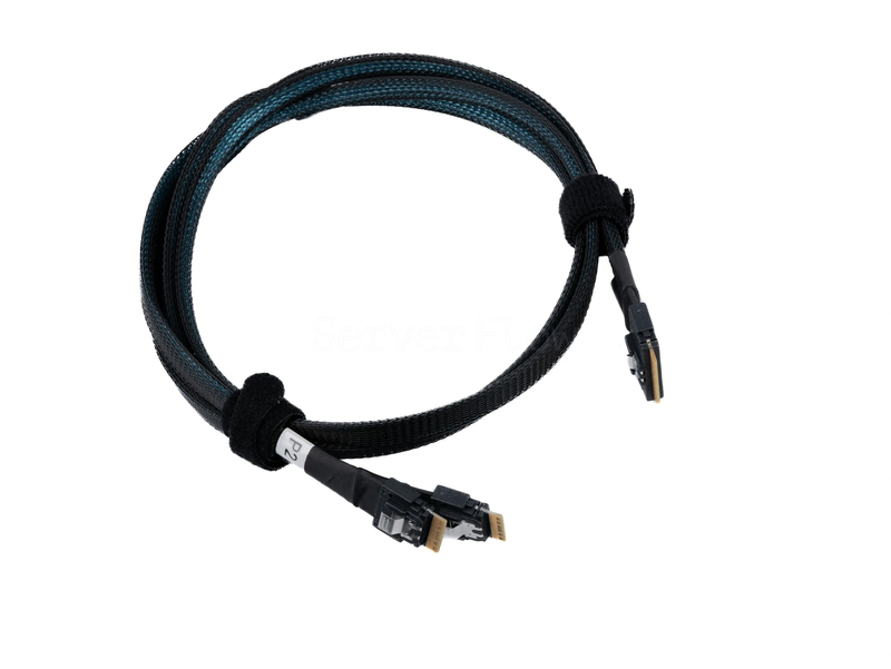 Кабель Slimline SAS SFF8654-8i - 2x SFF8654-4i 0.8м