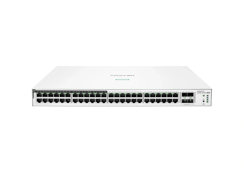 Коммутатор HPE Networking Instant On 1830 48G 24p Class4 PoE (48x RJ-45 1 Гбитс, 4x SFP 1 Гбитс) [JL815A]