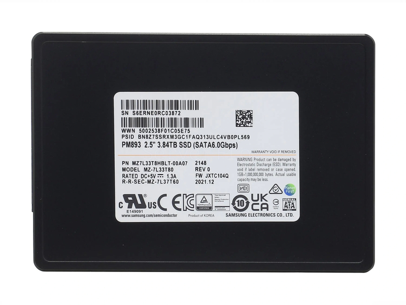 SSD-накопитель Samsung PM983 3.84TB 2.5" U.2 [MZQLB3T8HALS-00007]