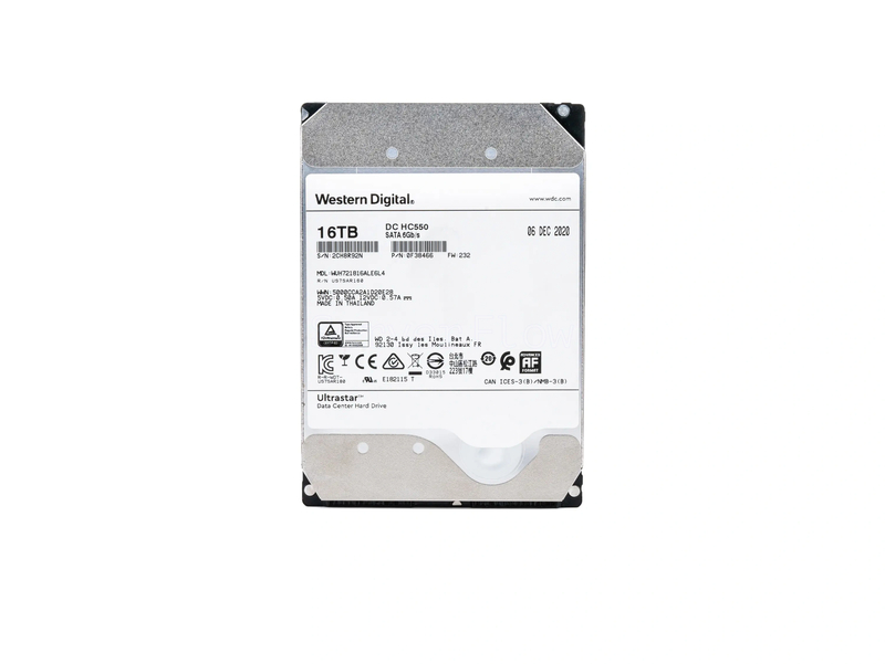 Жесткий диск WD DC HC550 16TB 3.5" SATA 6Gb/s [WUH721816ALE6L4] б/у