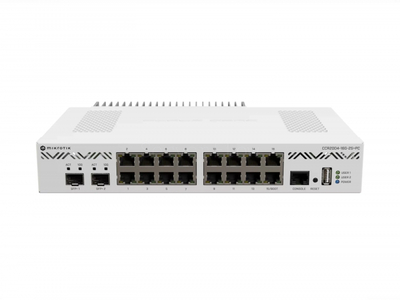 Коммутатор MikroTik CCR2004-16G-2S+PC (16x RJ45 1 Гбит/с, 2x SFP+ 10 Гбит/с)