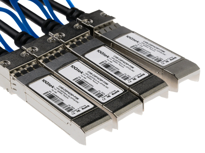 DAC Breakout кабель 10Gtek QSFP28 to 4x SFP28 3м [CAB-ZQP/4ZSP-P3M]
