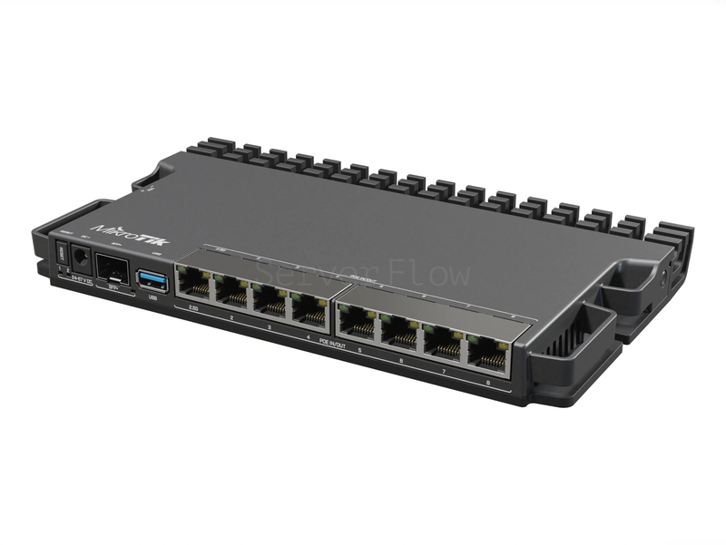 Коммутатор MikroTik RB5009UPR+S+IN (1x RJ45 2.5 Гбит/с, 7х RJ45 1 Гбит/с, 1x SFP+ 10 Гбит/с) 1