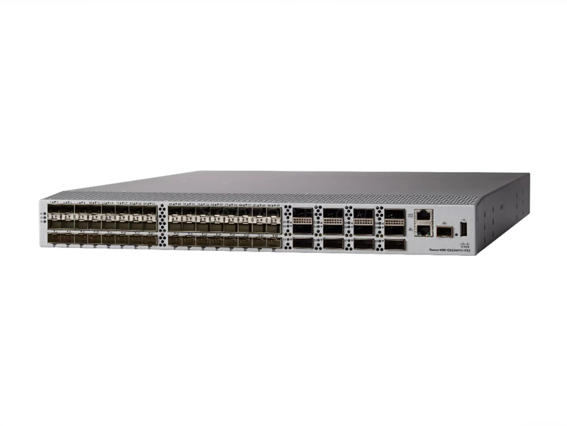Коммутатор Cisco Nexus N9K-C93240YC-FX2 (48x SFP28 1/10/25 Гбит/с, 12x QSFP28 100 Гбит/с) - PE