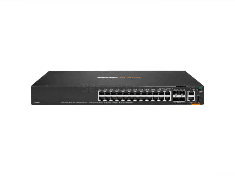 Коммутатор HPE Aruba CX 6200F 24G 4SFP (24x RJ-45 1 Гбит/с, 4x SFP 1 Гбит/с) [S0M81A]
