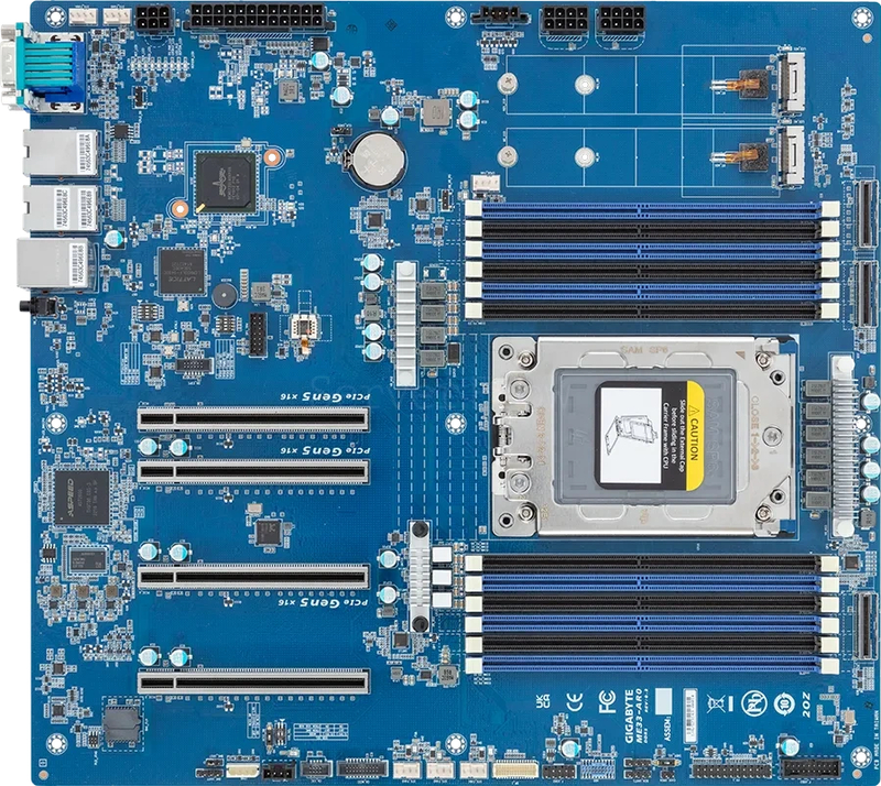 Материнская плата Gigabyte ME33-AR0 Rev 1.0 (E-ATX, SP6, 12 DIMM)
