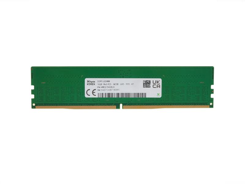 Оперативная память 16GB DDR5 UDIMM SK Hynix 5600Mhz 1Rx8 [HMCG78AGBUA]