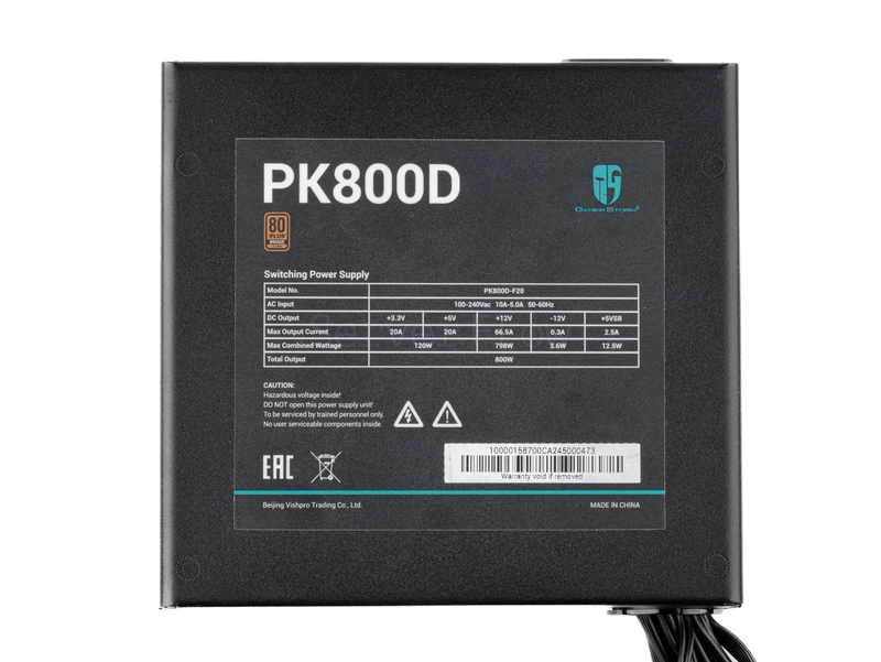 Блок питания DeepCool PK800D (800W, ATX) 2