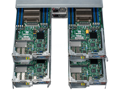 Блейд платформа Supermicro SuperServer 2028TP-HTR-SIOM 2U 24SFF (2x 2000W, 8x LGA2011-3)
