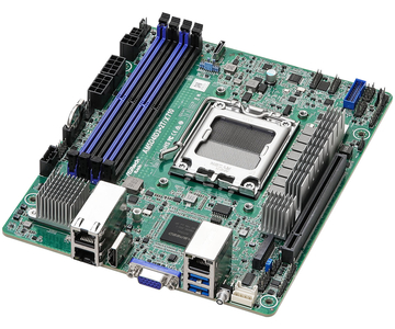 Материнская плата ASRock Rack AM5D4ID3-2T/X710 (Deep mini-ITX, AM5, 4 DIMM)