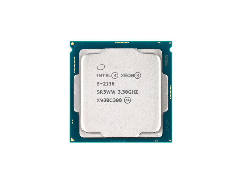 Процессор Intel Xeon E-2136 (6c/12t, 3.3GHz-4.5GHz, 80W)