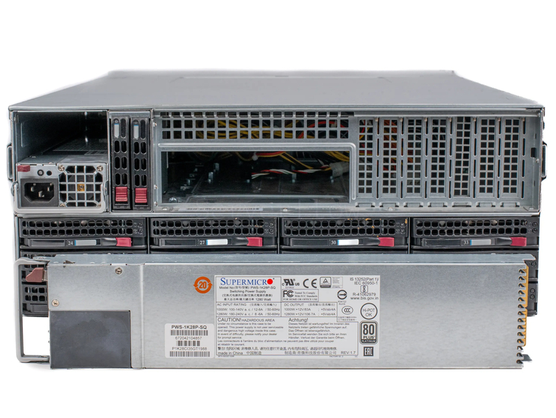 Серверный корпус Supermicro CSE-847 (4U, 24+12 LFF, 2x БП 1280W) [847BE1C-R1K28LPB] 2
