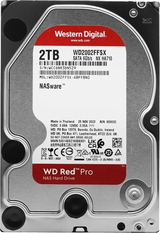 Жесткий диск WD Red Pro 2TB 3.5" SATA 6GB/s [WD2002FFSX]