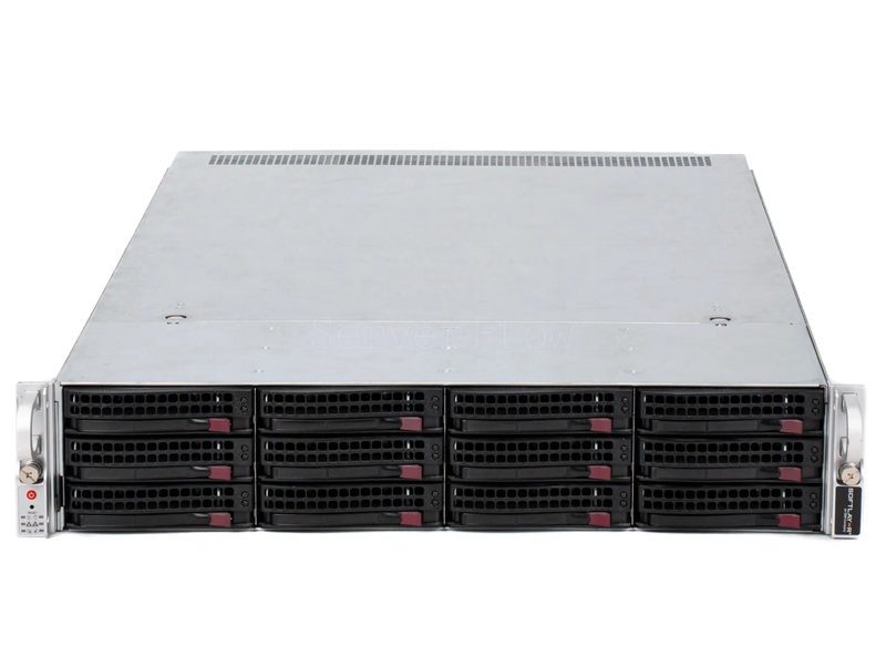 Серверная платформа Supermicro SuperServer 6029U-E1CR4T 2U 12LFF (4x U.2, 2x 750W, 2x LGA3647)
