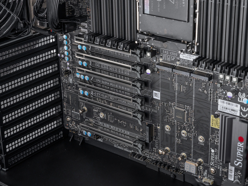 Серверная платформа Supermicro SYS-551A-T Tower 4LFF (2000W, LGA4677 Xeon W)  13